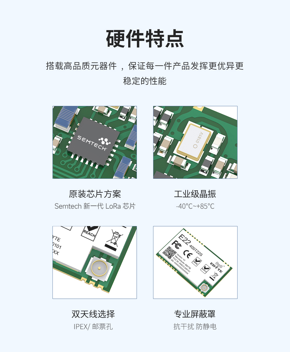 lora擴(kuò)頻模塊 硬件特點