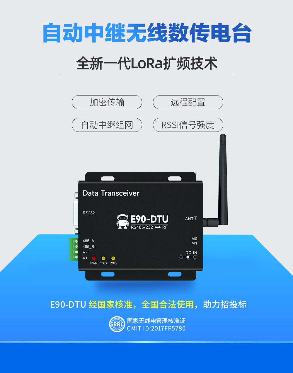 E90-DTU(900SL22) 工業(yè)級數傳電臺 (1)