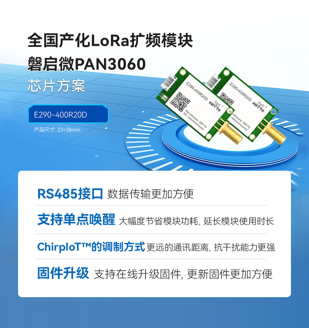 E290-400R20D 國產(chǎn)RS485接口LoRa模塊簡(jiǎn)介 (3)