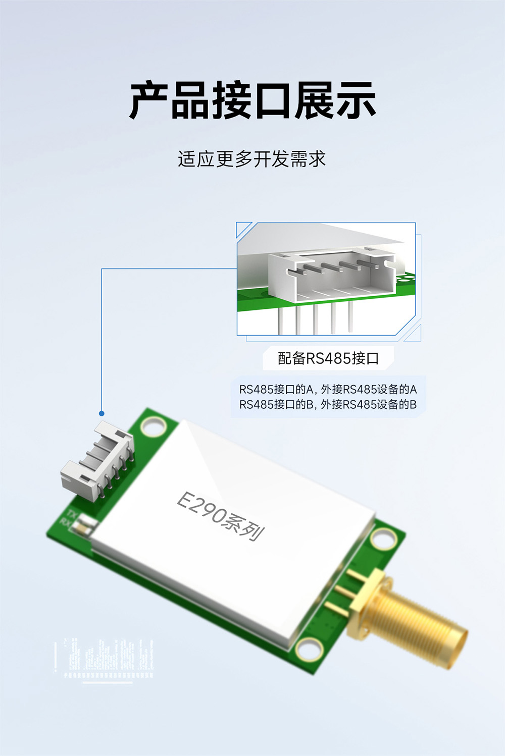 E290-400R20D 國產(chǎn)RS485接口LoRa模塊簡(jiǎn)介 (6)