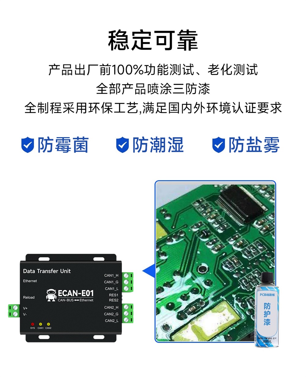 ECAN-E01-V2 CAN轉以太網(wǎng)協(xié)議轉換器 (9)
